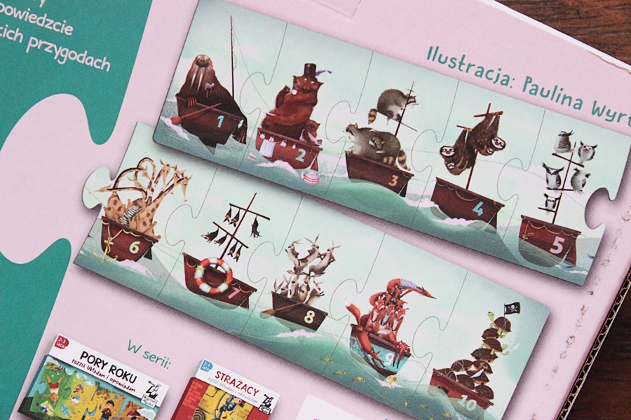 Puzzle dla 2-3 latków – Seria układam i opowiadam Kapitan Nauka