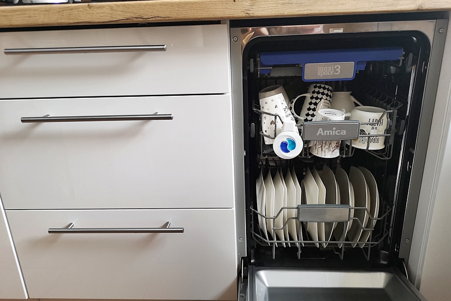 Amica zmywarka recenzja - możemy wybrać jeden z trzech trybów częściowego załadunku