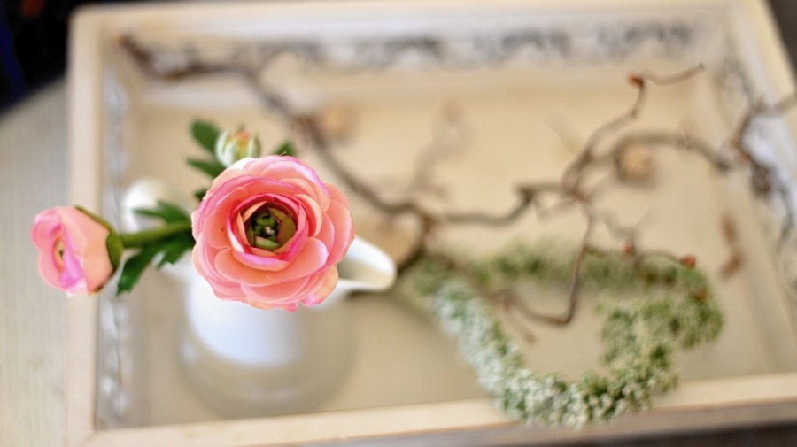 Bukiet kwiayów jako piękna dekoracja w domu