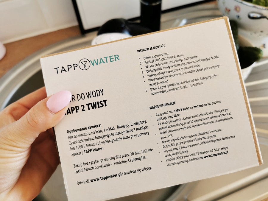 Zalety montażu filtra Tapp2 Twist – filtr do kuchni: