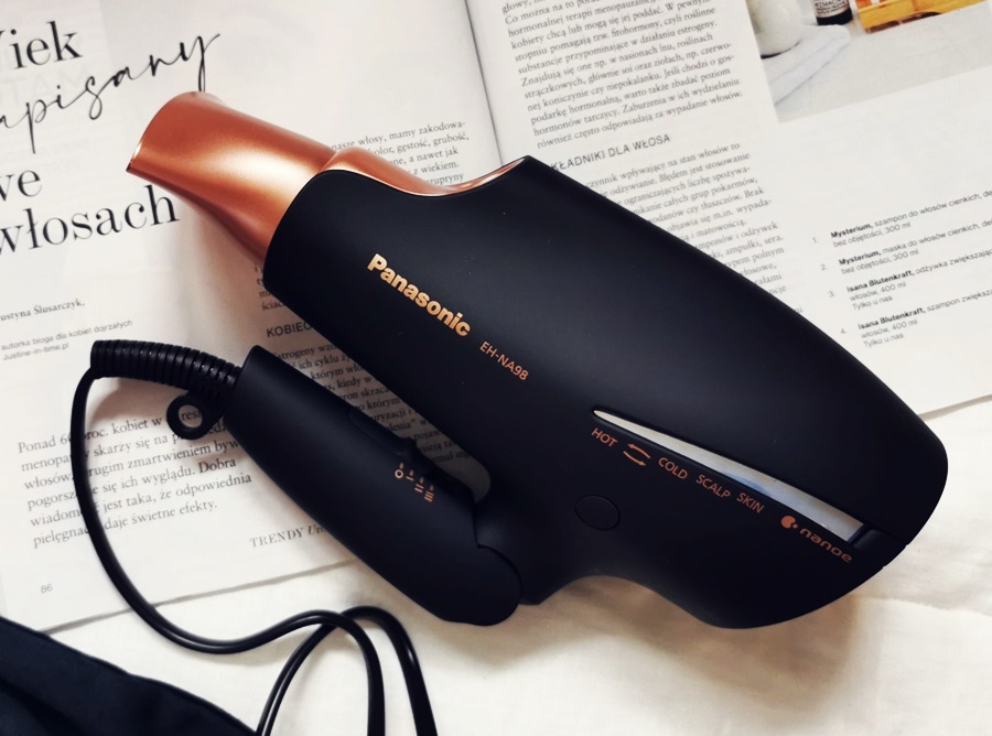 składana rączka w suszarce Panasonic EH-NA98